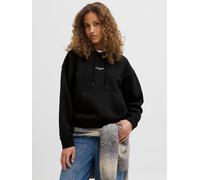 JJXX Kapuzenpullover JXSTUDIO VESTERBRO LS RLX HOOD SWT NOOS mit Logo und Kängurutasche Schwarz XL