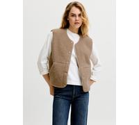Jxvera Teddyfell Weste S Beige