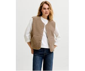 Jxvera Teddyfell Weste S Beige