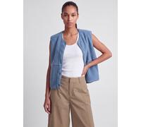Jxvera Teddyfell Weste XL Blau