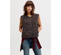 Jxvera Teddyfell Weste XL Braun