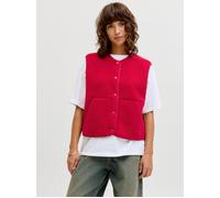 Jxvera Teddyfell Weste XS Rot