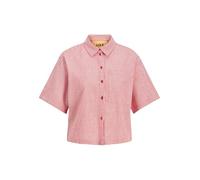 Jack & Jones Windy Seersucker Jjxx Kurzarmhemd M Racing Red Striped