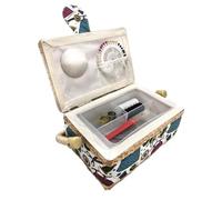 JYC CREATIVE Nähkästchen mit Nähzubehör, Nähkästchen, mit Stoff ausgekleidet, mit Fächern, komplette Nähbox, Geschenk für Mütter, Freunde, Schwestern, (Kleid, klein)