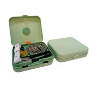 JYC CREATIVE Nähkasten-Set, tragbar, Nähgarn-Set, Nähkästchen für Bastelarbeiten, magnetischer Nähkasten, Organizer mit Nadelkissen für Nadeln, Fäden, Hellgrün