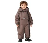 Jydiazi Unisex Kinder Baby Schneeanzug Wasserdichter Winter Overall Wattiert Winddicht Outwear Braun 86-92