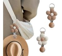 JYNVO 2 Stück tragbare Hut-Clip,Handtasche, Rucksack, Gepäck, für Reisen- leicht tragbar, strapazierfähig, ideal für Wandern, Reisen & Outdoor