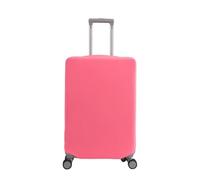 JYNXOR 1 Stück Kofferhülle Elastisch 22-24 Zoll, Reise Kofferschutzhülle mit Band und Klettverschluss, Polyester, Einfarbig, Kofferschutz Wiederverwendbar, Reisekoffer Hülle, Gepäck Abdeckung(Rosa, S)