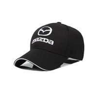 JYWLKQ Auto Baseballkappe für Mazda CX-50 CX-60, Auto Embleme Baseball Cap für Herren und Damen Unisex Baumwolle Moisture Wicking Verstellbar Essential Sport Zubehör,Black