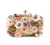 Jywmsc Damen Clutches Blume Abendtasche Handtasche Hochzeit Clutch Party Tasche
