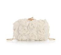 Jywmsc Damen-Kupplungen, Geldbörse, formelle Spitze, Blumen-Abendhandtasche, Kettenriemen, Umhängetasche