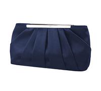 Jywmsc Damen Satin Abendtasche Elegante Satin Plissee Abend Clutch Geldbörsen für Damen Silber Hochzeit Handtasche