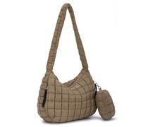 Jywmsc Große Puffersack-Tasche für Frauen Gesteppte Tragetasche Puffy Crossbody Bag mit kleinem Beutel mit Reißverschluss