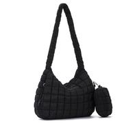 Jywmsc Große Puffersack-Tasche für Frauen Gesteppte Tragetasche Puffy Crossbody Bag mit kleinem Beutel mit Reißverschluss