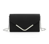 Jywmsc Schwarze Clutch Tasche für Damen Kleine Umschlag-Abendtasche Weiße Tasche für Hochzeit Brautgäste