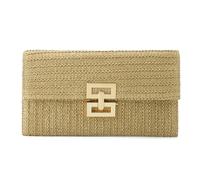 Jywmsc Stroh Clutch Geldbörsen für Damen Sommer Strand Tasche Woven Purse Wicker Rattan Umschlag Clutch für Hochzeit