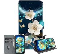 JZ Handmade Painted Wallet Fall für OnePlus Nord CE4 5G,Crystal Texture Design mit Kickstand & Kartenhalter - Magnolia
