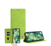 JZ Ultra-dünne PU Leder Wallet Fall für Xiaomi Poco X4 Pro 5G mit Kartenschlitzen, RFID-Blockierung, Kickstand & Magnetverschluss - Green