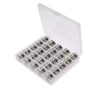 JZK 25 Leer Spulen metall Garnspule mit Spulenbox für Nähmaschine Brother Singer Bernina Elna Babylock Kenmore Juki