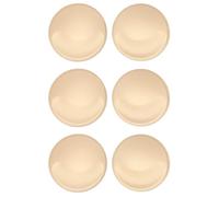 JZK 3 Paar abnehmbare runde Lift-up-BH-Pads Einlagen Schaumstoff-BH-Enhancer-Cup-Brustpolster für Bralette, Sport-BH, Badeanzug, Bandeau, beige, Groß