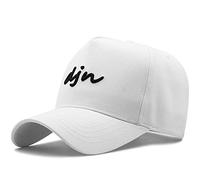 JZTDYPP Basecap Herren 5 Panels Cotton Trucker Cap Herren Sport Snapback Hüte Big Head Herren Übergröße Große Baseballkappen, Weiß, 60-65Cm