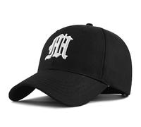 JZTDYPP Basecap Herren Big Head Baseballkappe Für Erwachsene In Übergröße, Für Herren Und Damen, Hardtop, Reine Baumwolle, Übergroß, Sport-Snapback-Mütze, Schwarz/Weiß, 58-60 cm