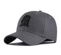 JZTDYPP Basecap Herren Big Head Baseballkappe Für Erwachsene In Übergröße, Für Herren Und Damen, Hardtop, Reine Baumwolle, Übergroß, Sport-Snapback-Mütze, Grau, 61-68 cm