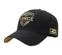 JZTDYPP Basecap Herren Big Head Man Übergröße Baseballkappe Herren Erwachsene Outdoor Baumwolle Große Snapback Trucker Hat Unisex Baseballkappe, Schwarz Gold, 60-65Cm