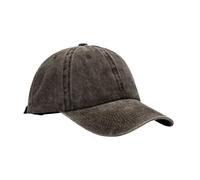 JZTDYPP Basecap Herren Damen Herren Gewaschene Baumwolle Soft Top Vintage Gebogene Krempe Casual Outdoor Hip Hop Dad Trucker Hat Weiblich Männlich, Braun, 55-58 cm