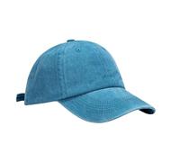 JZTDYPP Basecap Herren Damen Herren Gewaschene Baumwolle Soft Top Vintage Gebogene Krempe Casual Outdoor Hip Hop Dad Trucker Hat Weiblich Männlich, Hellblau, 55-58 cm