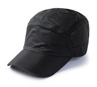 JZTDYPP Basecap Herren Superleichte Fahrrad-Baseballkappe Für Herren, Outdoor-Sport, Schnelltrocknend, Sonnenschutz, Hut Für Frühling Und Sommer, Mountain Road, Schwarz, 60-63 cm
