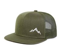JZTDYPP Basecap Herren Unisex Mountain Embroidery Hip-Hop Net Trucker Hats Frühling Sommer Outdoor Verstellbare Casual Baseball Caps Sonnenschutzhut, Armeegrün, Einheitsgröße