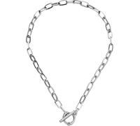 JZWCHQ Accessoires 925 Sterling Silber Coin Kipphalskette für Frauen, papierklammernde Kette Padlock Halskette - Schloss und Schlüssel, Herz, Münzkette Anhänger Halskette