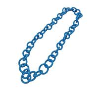 JZWCHQ Faszinierende Halskette Anhänger Kette Männer Frauen Schmuck mehrfarbige Kreis Halsketten weibliche handgefertigte Gummi -Vintage Big Accessoires