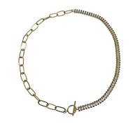 JZWCHQ Halsketten, 925 kreative Kristallstiche Cnecklace Women Punk Hip Hop Street Art Accessoires Juwely Geschenk/