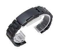 JZWCHQ Uhrengurt, Einsatzschnalle Edelstahlgurt Herren Uhren -Band 18mm 20 mm 22 mm 24 mm gebogenes Armband Armband