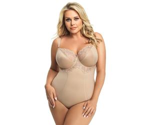 K 356 Gala Damen-Bodysuit Gorsenia- beige - Größe 80 C