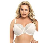 Gorsenia K425 Casablanca Dame Soft BH Bügel Große Brüste, Ecru,90G