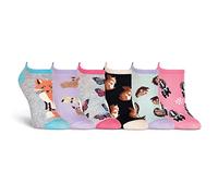 K. Bell Damen Lustige Tiersocken - 6 Paar - Coole und niedliche Neuheit, modisches Geschenk Lässige Socken, Forest Creatures (Grau), 3.5-9 UK (6er Pack)