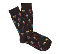 K BELL Herren Fun Conversation Starter Crew 1 Paar - Coole & Lustige Popkultur-Geschenke Lässige Socken, Schwarz, 10-13
