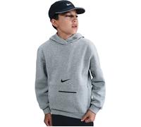 K NSW CLUB FLC HDY BRND NRG DK GREY HEATHER/BLACK L