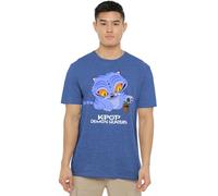 K-Pop Demon Hunters - Cute Derpy Tiger Cartoon Unisex T Shirt, Heather Royal, XX-Large