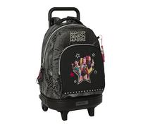 Safta K-pop Demon Hunters Energy 33l Wheeled Backpack Schwarz Kinder