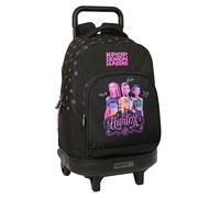 Safta K-pop Demon Hunters 33l Wheeled Backpack Schwarz Kinder
