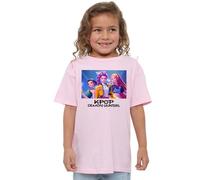 K-Pop Demon Hunters - Heroic Huntrix Huntr/X Kids T Shirt, Light Pink, 5-6