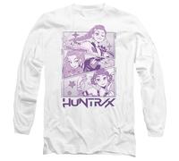 K-Pop Demon Hunters - Huntrix Huntr/X Manga Panels Trio Unisex Long Sleeve T Shirt, White, XX-Large