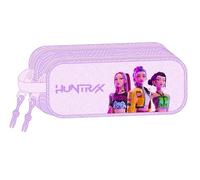 K-POP Demon Hunters ICONIC Doppelmäppchen für Kinder, ideal für Schulkinder, bequem und vielseitig, Qualität und Widerstandsfähigkeit, 21 x 6 x 8 cm