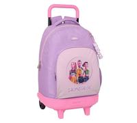 Safta K-pop Demon Hunters Iconic 33l Wheeled Backpack Rosa Kinder