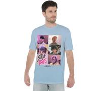 K-Pop Demon Hunters - Saja Boys Era Grid Unisex T Shirt, Sky Blue, Small