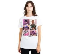 K-Pop Demon Hunters Women's Saja Boys Era Grid Ladies T-Shirt, White, Small